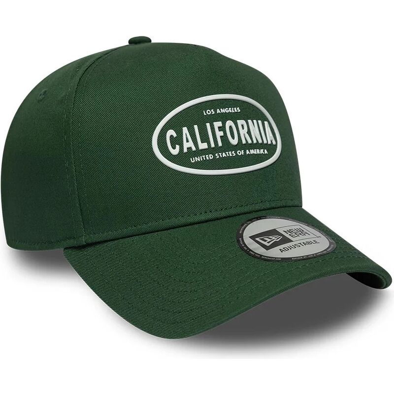 kasketter-buet-gron-snapback-9forty-e-frame-rubber-fra-california-los-angeles-af-new-era