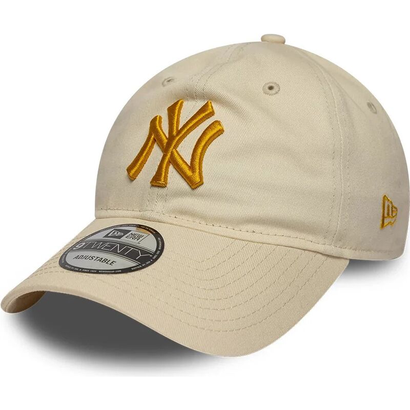 kasketter-buet-beige-justerbar-rem-dorado-9twenty-league-essential-fra-new-york-yankees-mlb-af-new-era