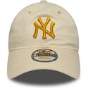 kasketter-buet-beige-justerbar-rem-dorado-9twenty-league-essential-fra-new-york-yankees-mlb-af-new-era