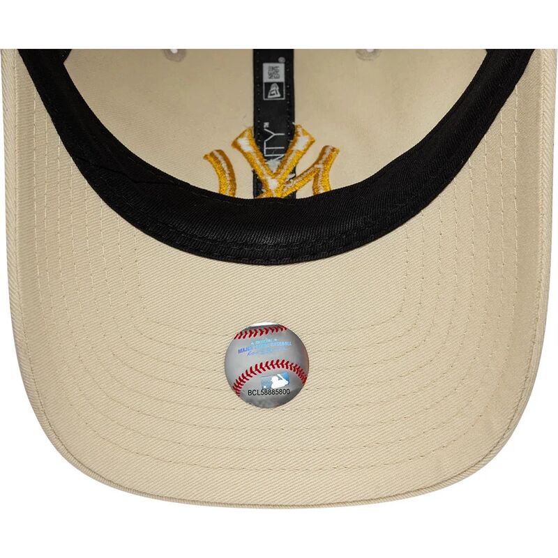 kasketter-buet-beige-justerbar-rem-dorado-9twenty-league-essential-fra-new-york-yankees-mlb-af-new-era