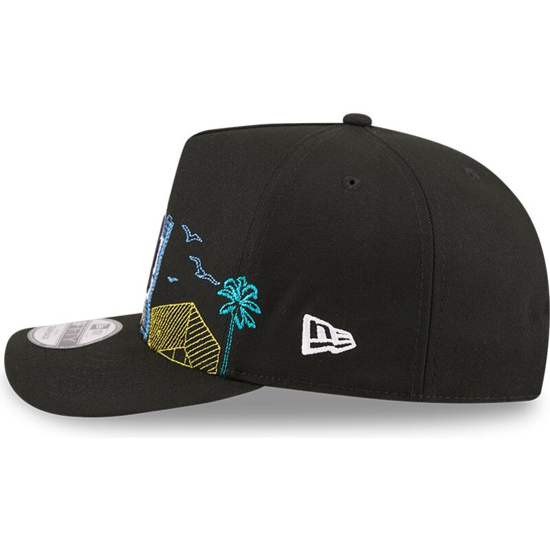 kasketter-buet-sort-snapback-9fifty-a-frame-precurved-skyline-fra-los-angeles-dodgers-mlb-af-new-era
