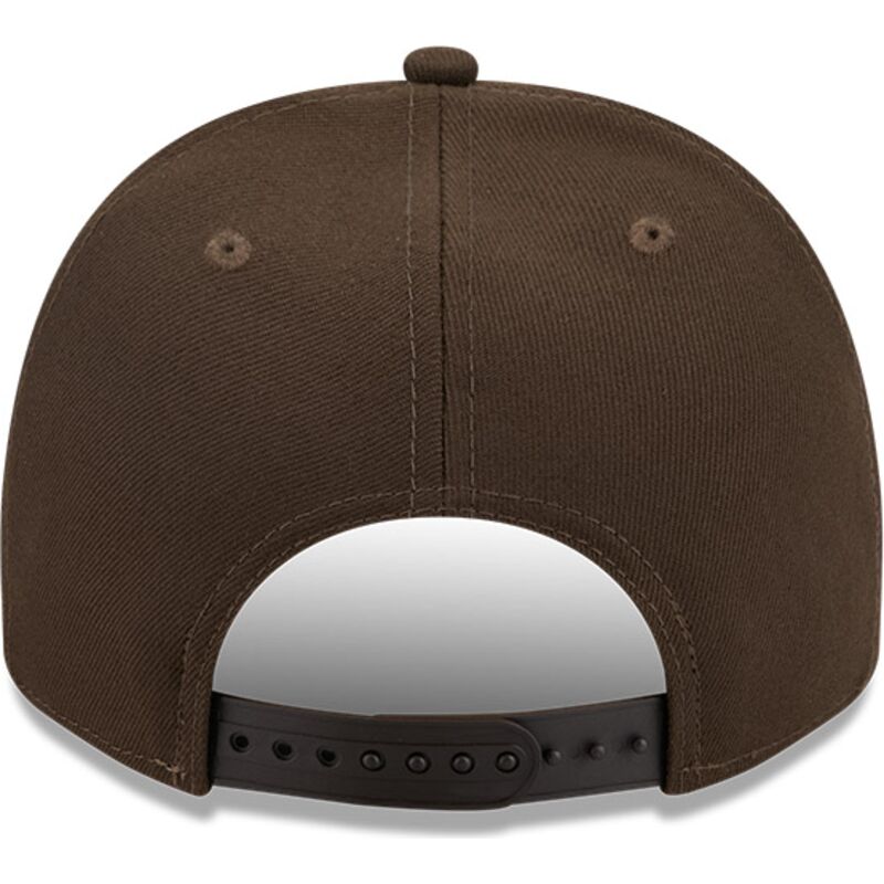 kasketter-buet-brun-snapback-9fifty-a-frame-precurved-visor-pin-fra-atlanta-braves-mlb-af-new-era