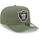 kasketter-buet-gron-snapback-9fifty-a-frame-precurved-side-pin-fra-las-vegas-raiders-nfl-af-new-era