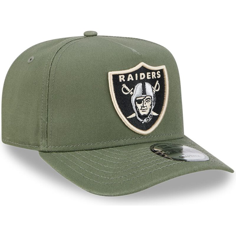 kasketter-buet-gron-snapback-9fifty-a-frame-precurved-side-pin-fra-las-vegas-raiders-nfl-af-new-era