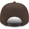 kasketter-buet-brun-snapback-9fifty-a-frame-precurved-visor-pin-fra-los-angeles-dodgers-mlb-af-new-era