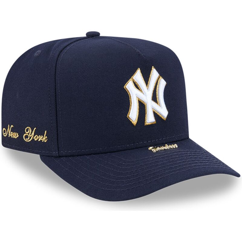 kasketter-buet-marinebla-snapback-9fifty-a-frame-precurved-visor-pin-fra-new-york-yankees-mlb-af-new-era