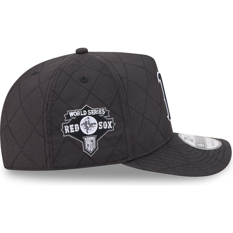 kasketter-buet-sort-snapback-9fifty-a-frame-precurved-checkered-fra-boston-red-sox-mlb-af-new-era kasketter-buet-sort-snapback-9fifty-a-frame-precurved-checkered-fra-boston-red-sox-mlb-af-new-era