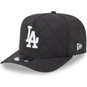 kasketter-buet-sort-snapback-9fifty-a-frame-precurved-checkered-fra-los-angeles-dodgers-mlb-af-new-era