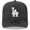 kasketter-buet-sort-snapback-9fifty-a-frame-precurved-checkered-fra-los-angeles-dodgers-mlb-af-new-era
