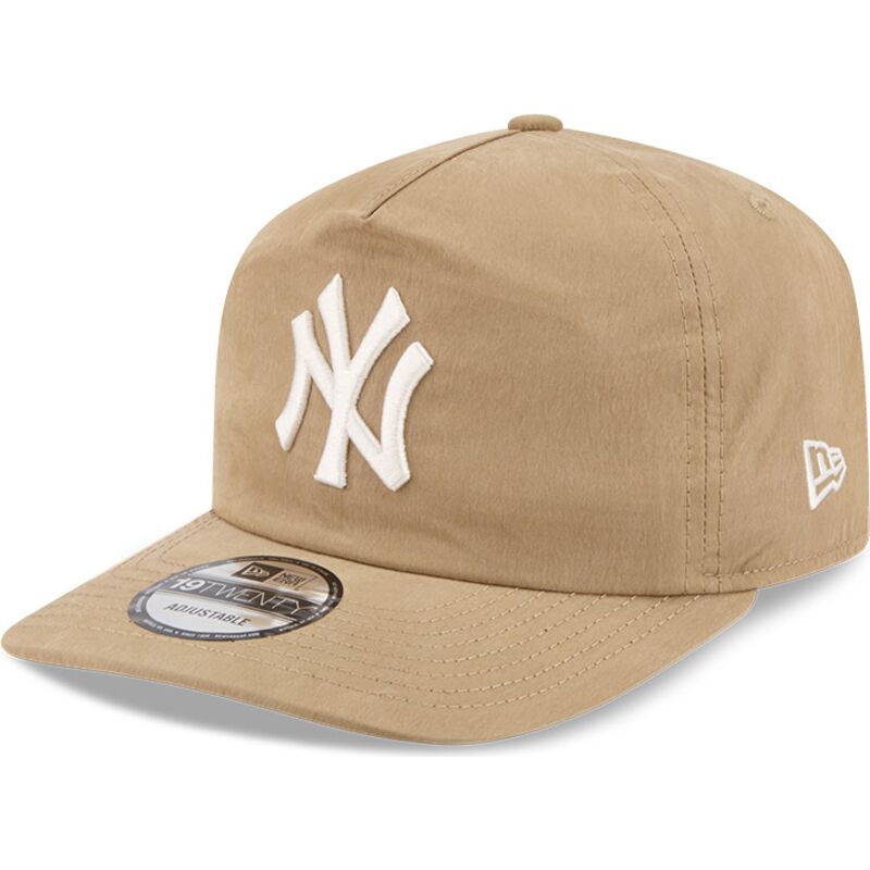 kasketter-buet-beige-snapback-19twenty-precurved-fra-new-york-yankees-mlb-af-new-era