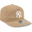 kasketter-buet-beige-snapback-19twenty-precurved-fra-new-york-yankees-mlb-af-new-era