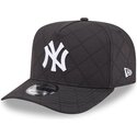 kasketter-buet-sort-snapback-9fifty-a-frame-precurved-checkered-fra-new-york-yankees-mlb-af-new-era