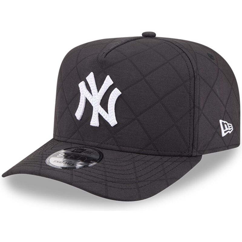 kasketter-buet-sort-snapback-9fifty-a-frame-precurved-checkered-fra-new-york-yankees-mlb-af-new-era