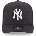 kasketter-buet-sort-snapback-9fifty-a-frame-precurved-checkered-fra-new-york-yankees-mlb-af-new-era