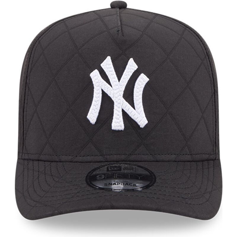 kasketter-buet-sort-snapback-9fifty-a-frame-precurved-checkered-fra-new-york-yankees-mlb-af-new-era
