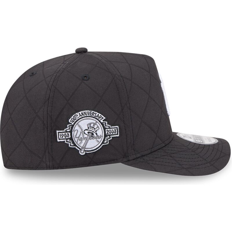 kasketter-buet-sort-snapback-9fifty-a-frame-precurved-checkered-fra-new-york-yankees-mlb-af-new-era