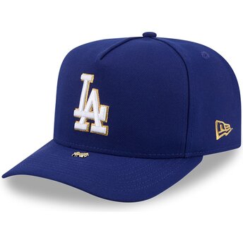 Kasketter buet blå snapback 9FIFTY A Frame Precurved Visor Pin fra Los Angeles Dodgers MLB af New Era