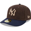 kasketter-buet-brun-tilpasset-59fifty-precurved-fra-new-york-yankees-mlb-af-new-era