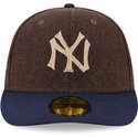 kasketter-buet-brun-tilpasset-59fifty-precurved-fra-new-york-yankees-mlb-af-new-era
