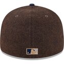 kasketter-buet-brun-tilpasset-59fifty-precurved-fra-new-york-yankees-mlb-af-new-era