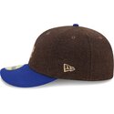 kasketter-buet-brun-tilpasset-59fifty-precurved-fra-los-angeles-dodgers-mlb-af-new-era