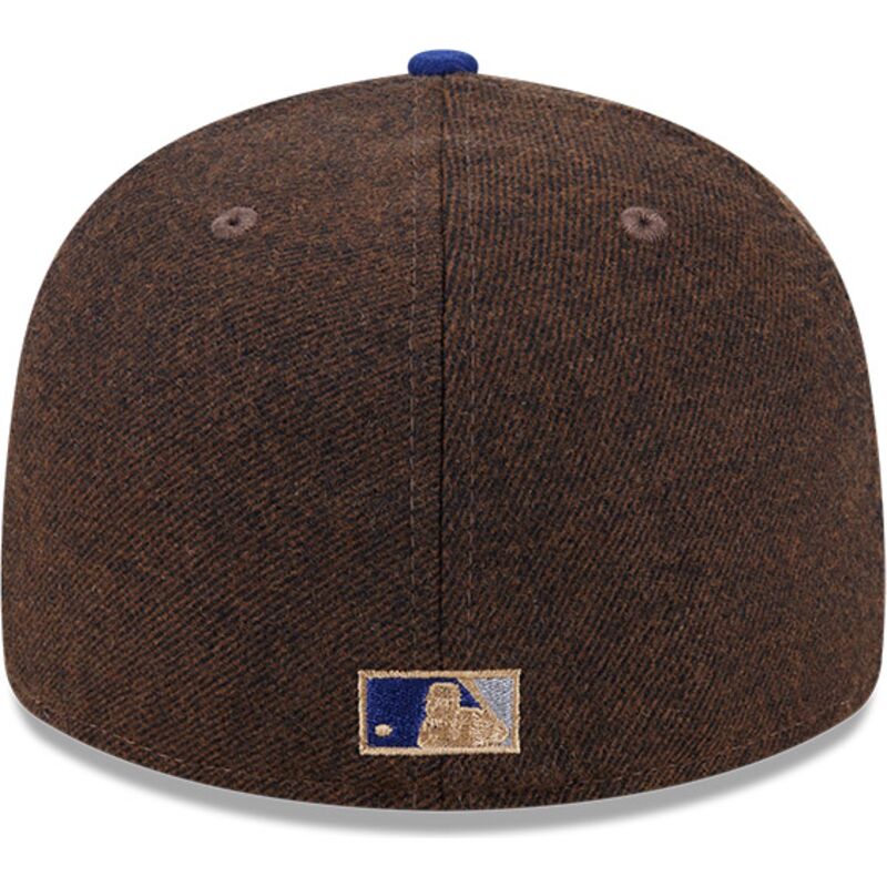 kasketter-buet-brun-tilpasset-59fifty-precurved-fra-los-angeles-dodgers-mlb-af-new-era