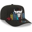 kasketter-buet-sort-snapback-9fifty-a-frame-precurved-skyline-fra-chicago-bulls-nba-af-new-era