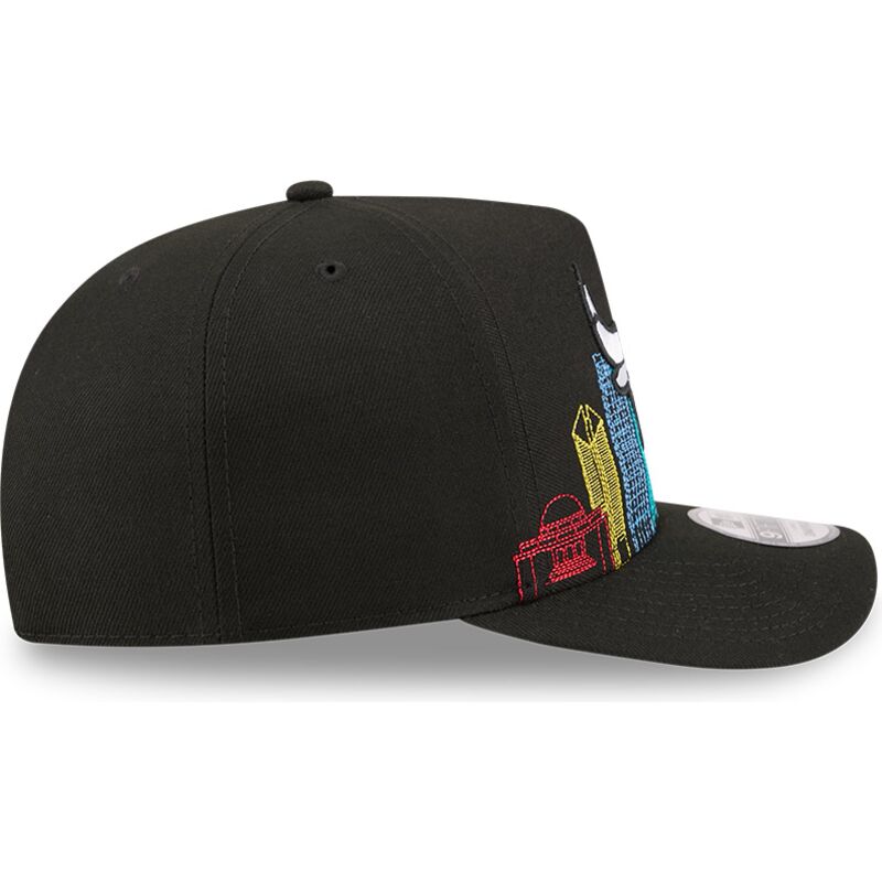 kasketter-buet-sort-snapback-9fifty-a-frame-precurved-skyline-fra-chicago-bulls-nba-af-new-era
