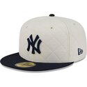 kasketter-flad-hvid-tilpasset-59fifty-checkered-fra-new-york-yankees-mlb-af-new-era
