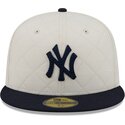 kasketter-flad-hvid-tilpasset-59fifty-checkered-fra-new-york-yankees-mlb-af-new-era