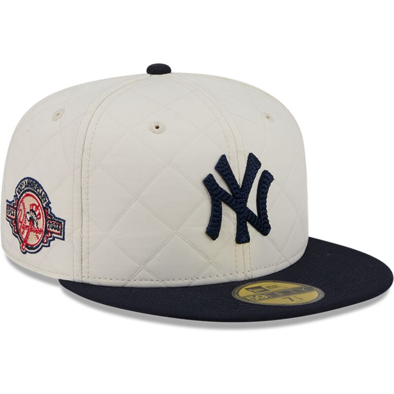 kasketter-flad-hvid-tilpasset-59fifty-checkered-fra-new-york-yankees-mlb-af-new-era