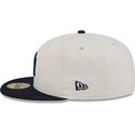 kasketter-flad-hvid-tilpasset-59fifty-checkered-fra-new-york-yankees-mlb-af-new-era