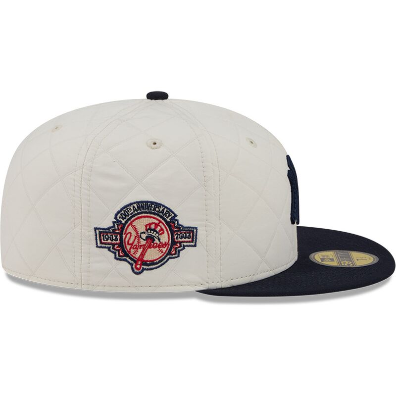 kasketter-flad-hvid-tilpasset-59fifty-checkered-fra-new-york-yankees-mlb-af-new-era