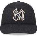 kasketter-buet-sort-justerbar-rem-9fifty-retro-crown-precurved-fra-new-york-yankees-mlb-af-new-era