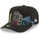 kasketter-buet-sort-snapback-9fifty-a-frame-precurved-skyline-fra-new-york-yankees-mlb-af-new-era