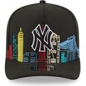 kasketter-buet-sort-snapback-9fifty-a-frame-precurved-skyline-fra-new-york-yankees-mlb-af-new-era