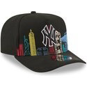kasketter-buet-sort-snapback-9fifty-a-frame-precurved-skyline-fra-new-york-yankees-mlb-af-new-era