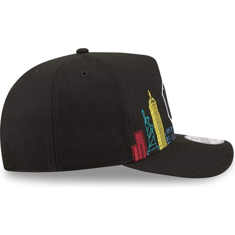 kasketter-buet-sort-snapback-9fifty-a-frame-precurved-skyline-fra-new-york-yankees-mlb-af-new-era
