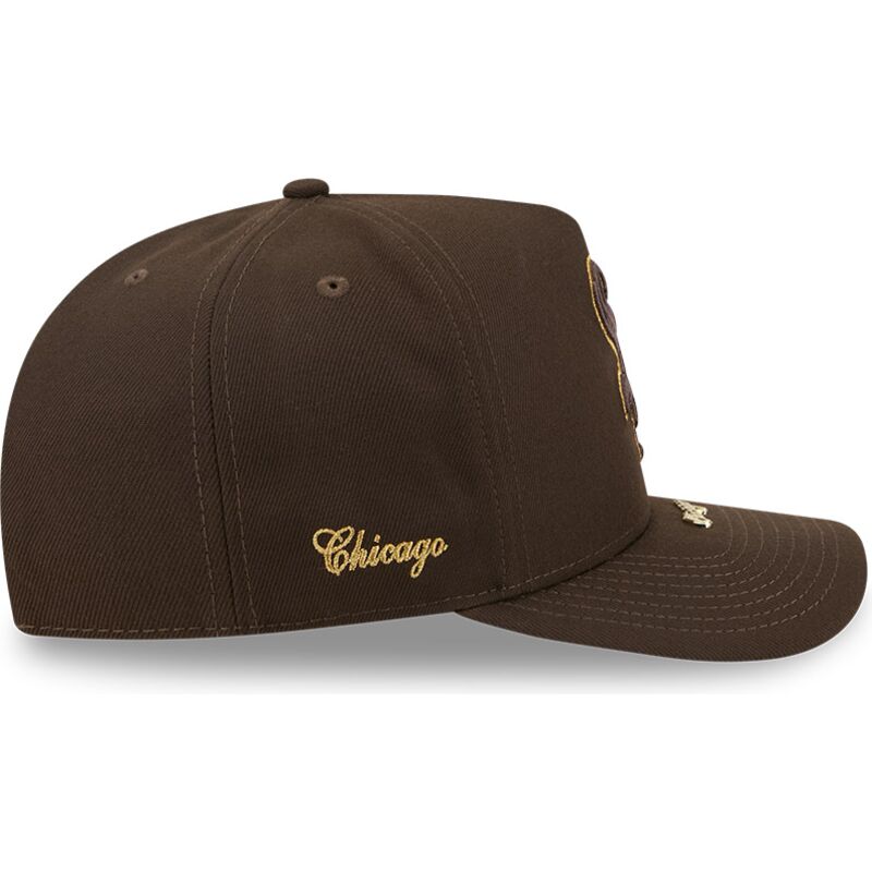 kasketter-buet-brun-snapback-9fifty-a-frame-precurved-visor-pin-fra-chicago-white-sox-mlb-af-new-era kasketter-buet-brun-snapback-9fifty-a-frame-precurved-visor-pin-fra-chicago-white-sox-mlb-af-new-era