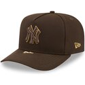 kasketter-buet-brun-snapback-9fifty-a-frame-precurved-visor-pin-fra-new-york-yankees-mlb-af-new-era