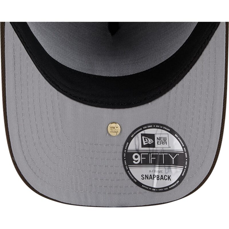 kasketter-buet-brun-snapback-9fifty-a-frame-precurved-visor-pin-fra-new-york-yankees-mlb-af-new-era