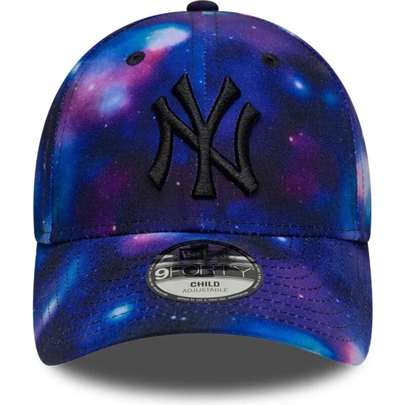kasketter-buet-flerfarvet-snapback-til-barn-9forty-all-over-print-space-fra-new-york-yankees-mlb-af-new-era