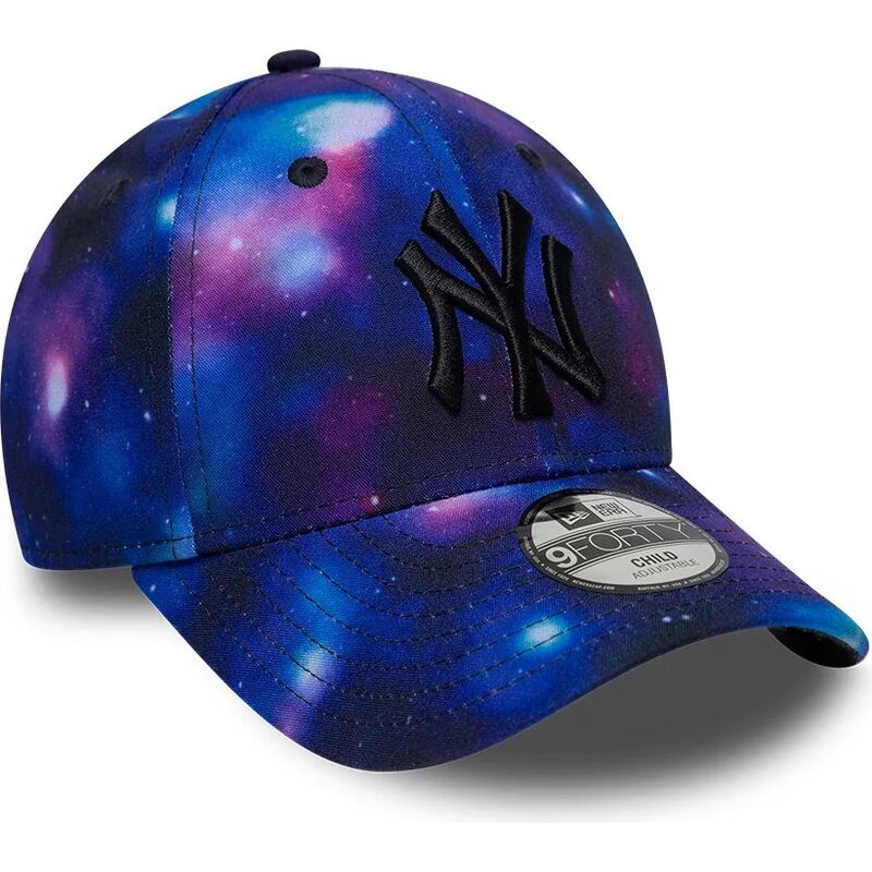kasketter-buet-flerfarvet-snapback-til-barn-9forty-all-over-print-space-fra-new-york-yankees-mlb-af-new-era