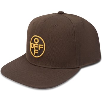 Kasketter flad brun snapback Off Embroidered Twill af L/AB c/o Off-White™