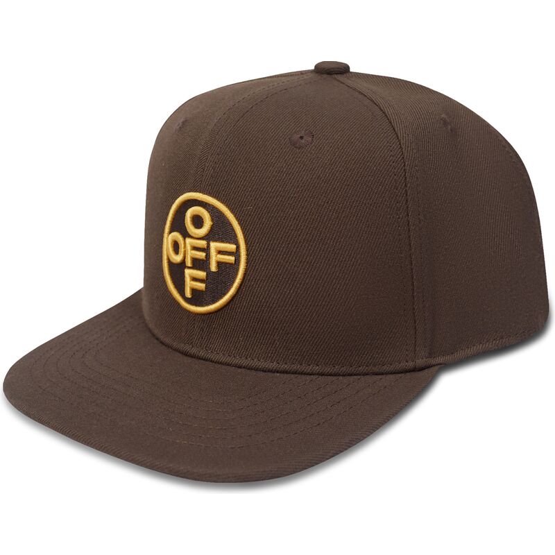 kasketter-flad-brun-snapback-off-embroidered-twill-af-l-ab-c-o-off-white