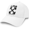 kasketter-buet-hvid-justerbar-rem-clamp-arrows-pu-leather-af-l-ab-c-o-off-white