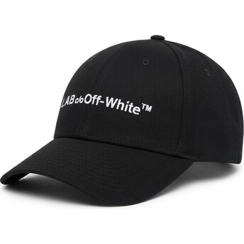 Kasketter buet sort justerbar rem Horizontal Embroidered Twill af L/AB c/o Off-White™