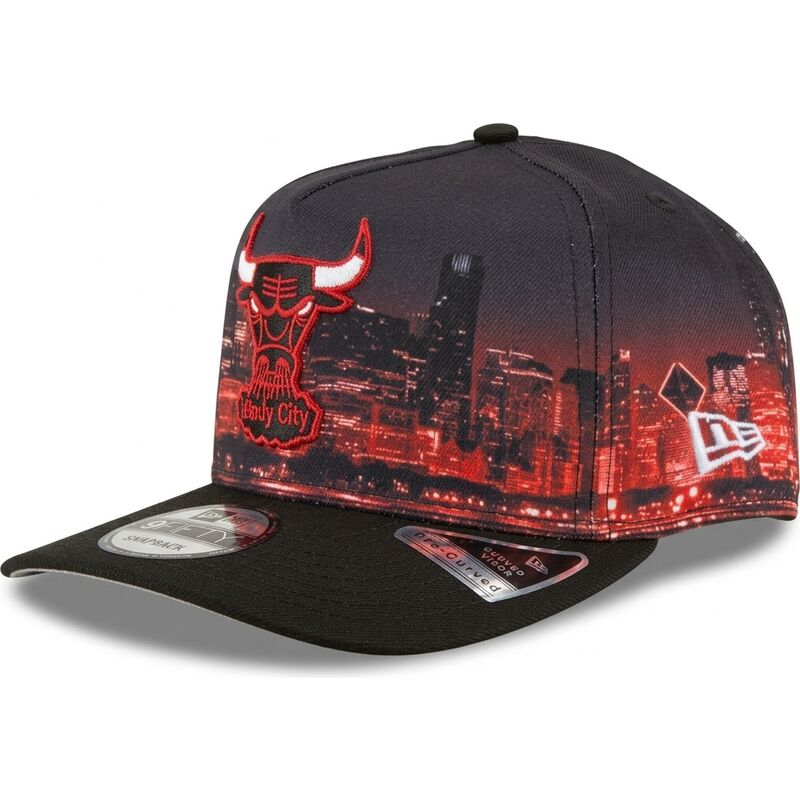 kasketter-buet-flerfarvet-snapback-9fifty-a-frame-precurved-skyline-fra-chicago-bulls-nba-af-new-era kasketter-buet-flerfarvet-snapback-9fifty-a-frame-precurved-skyline-fra-chicago-bulls-nba-af-new-era