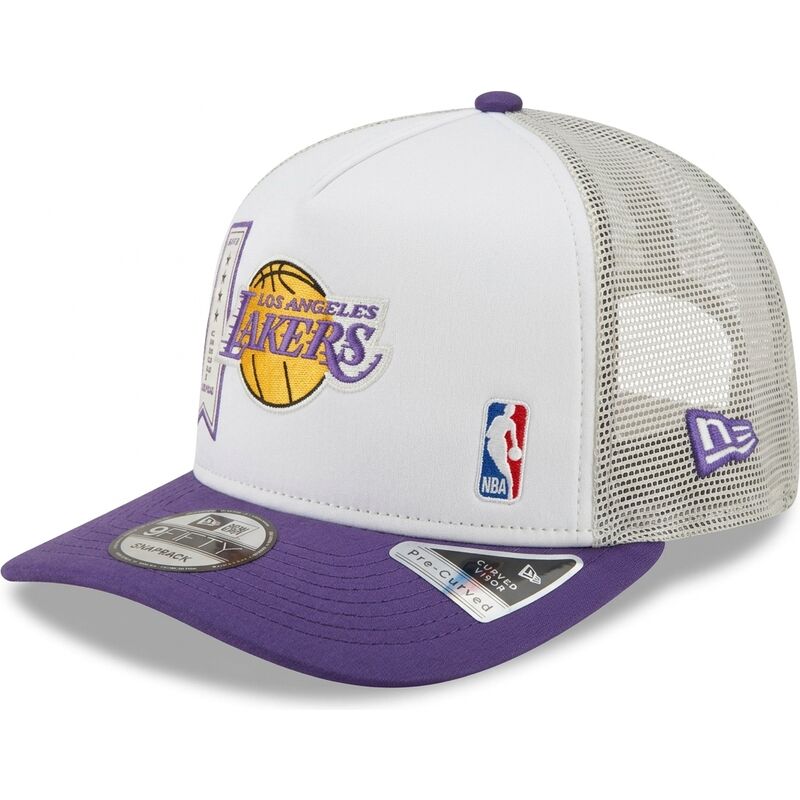 kasketter-buet-violet-snapback-9fifty-a-frame-precurved-multi-patch-fra-los-angeles-lakers-nba-af-new-era