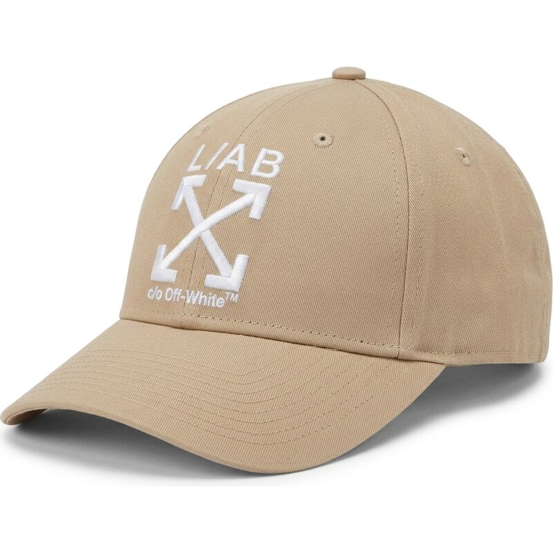 kasketter-buet-beige-justerbar-rem-clamp-arrows-twill-af-l-ab-c-o-off-white